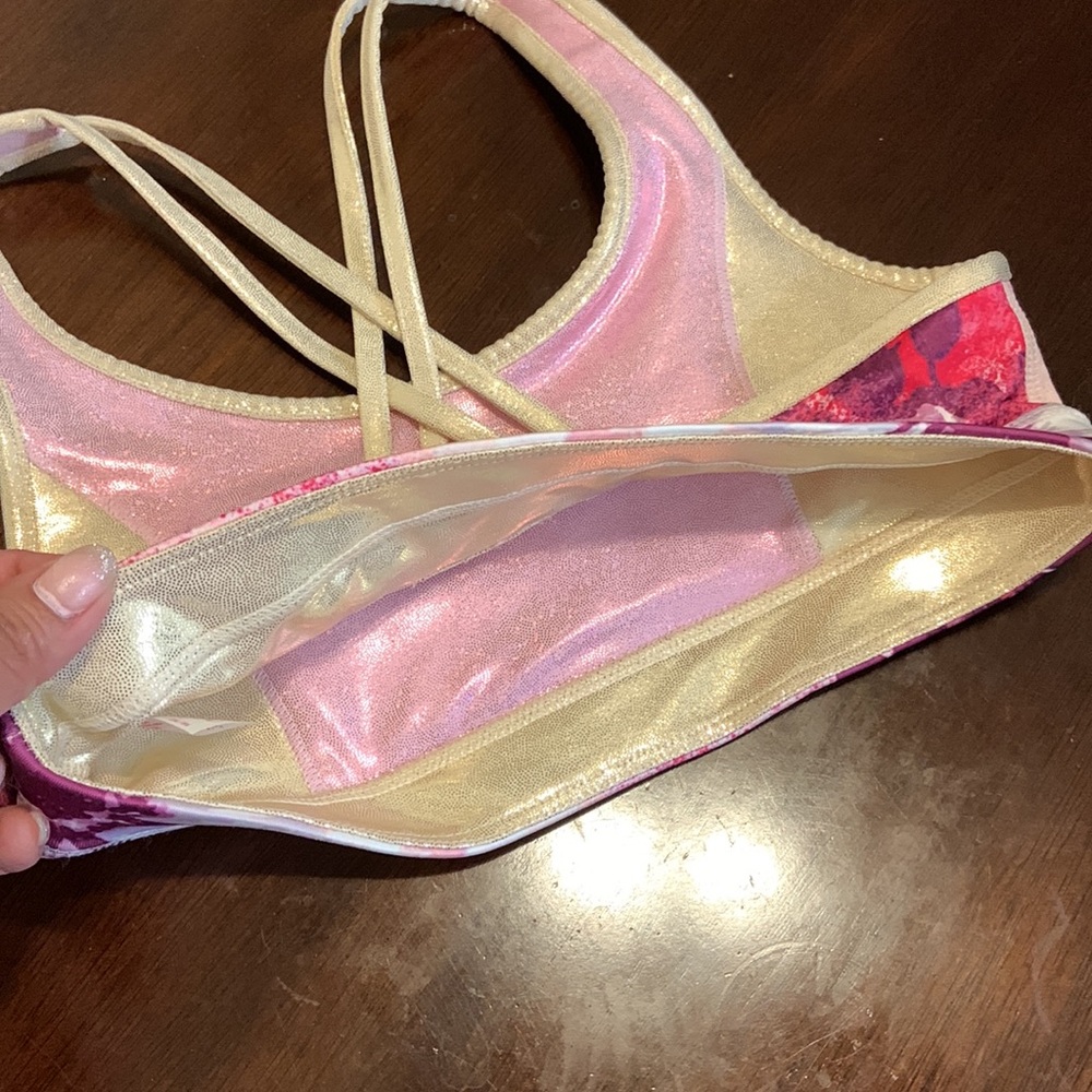 JUSTICE SPORT BRA (GIRL) REVERSIBLE - NWT - Picture 6 of 13